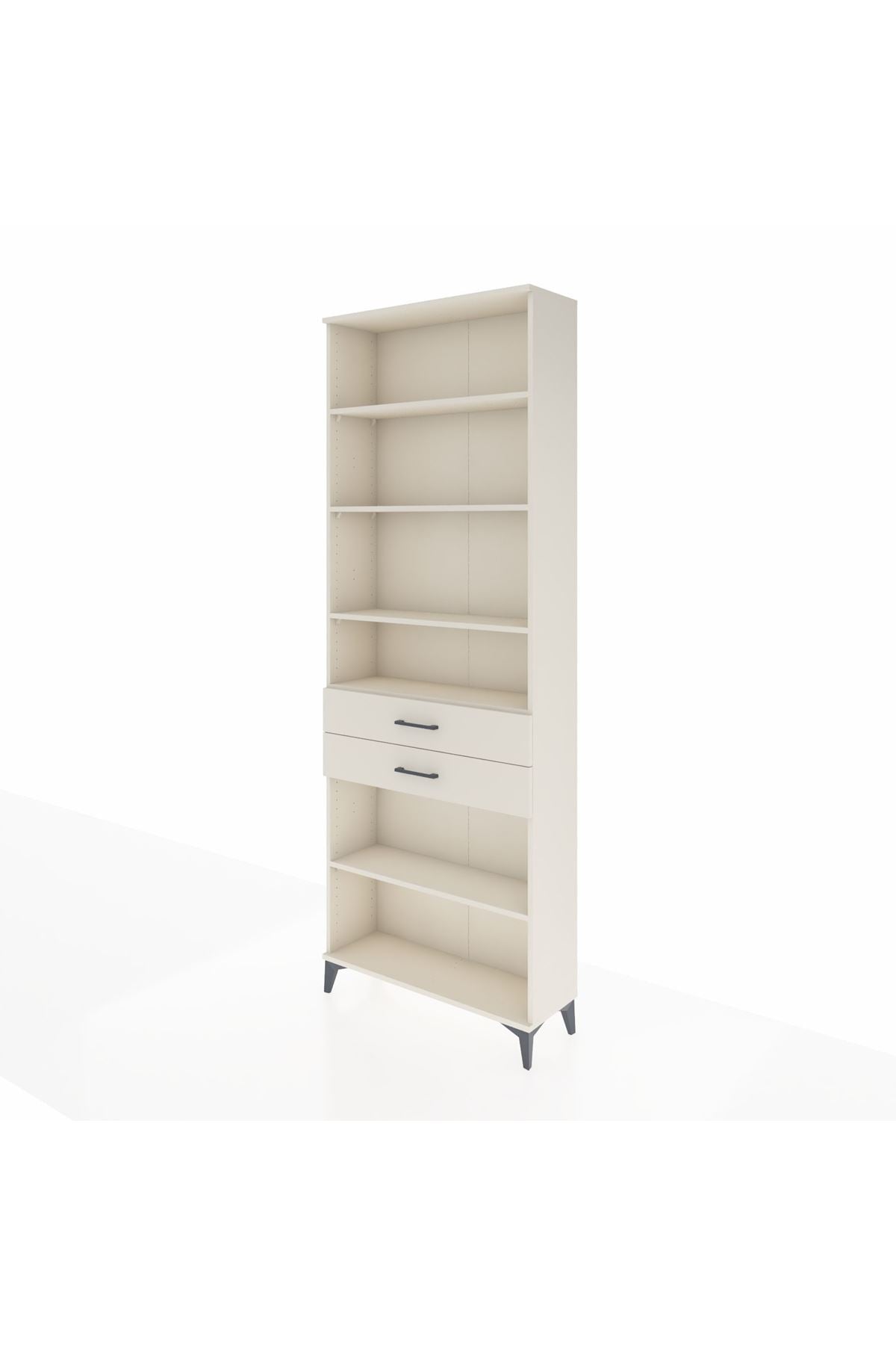 Arges Dolap 5 Raflı 2 Çekmeceli 88x30x243 - S33M286V1A