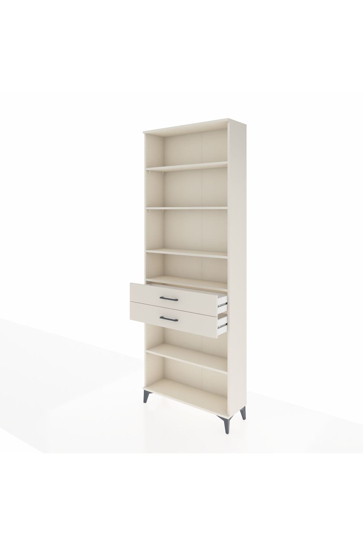 Arges Dolap 5 Raflı 2 Çekmeceli 88x30x243 - S33M286V1A