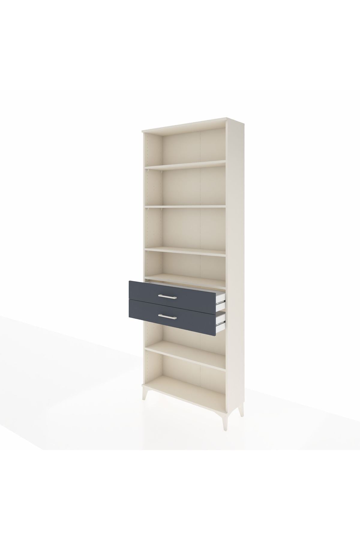Arges Dolap 5 Raflı 2 Çekmeceli 88x30x243 - S33M286V2A