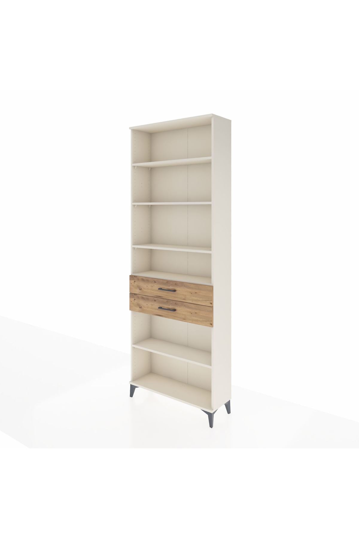 Arges Dolap 5 Raflı 2 Çekmeceli 88x30x243 - S33M286V3A