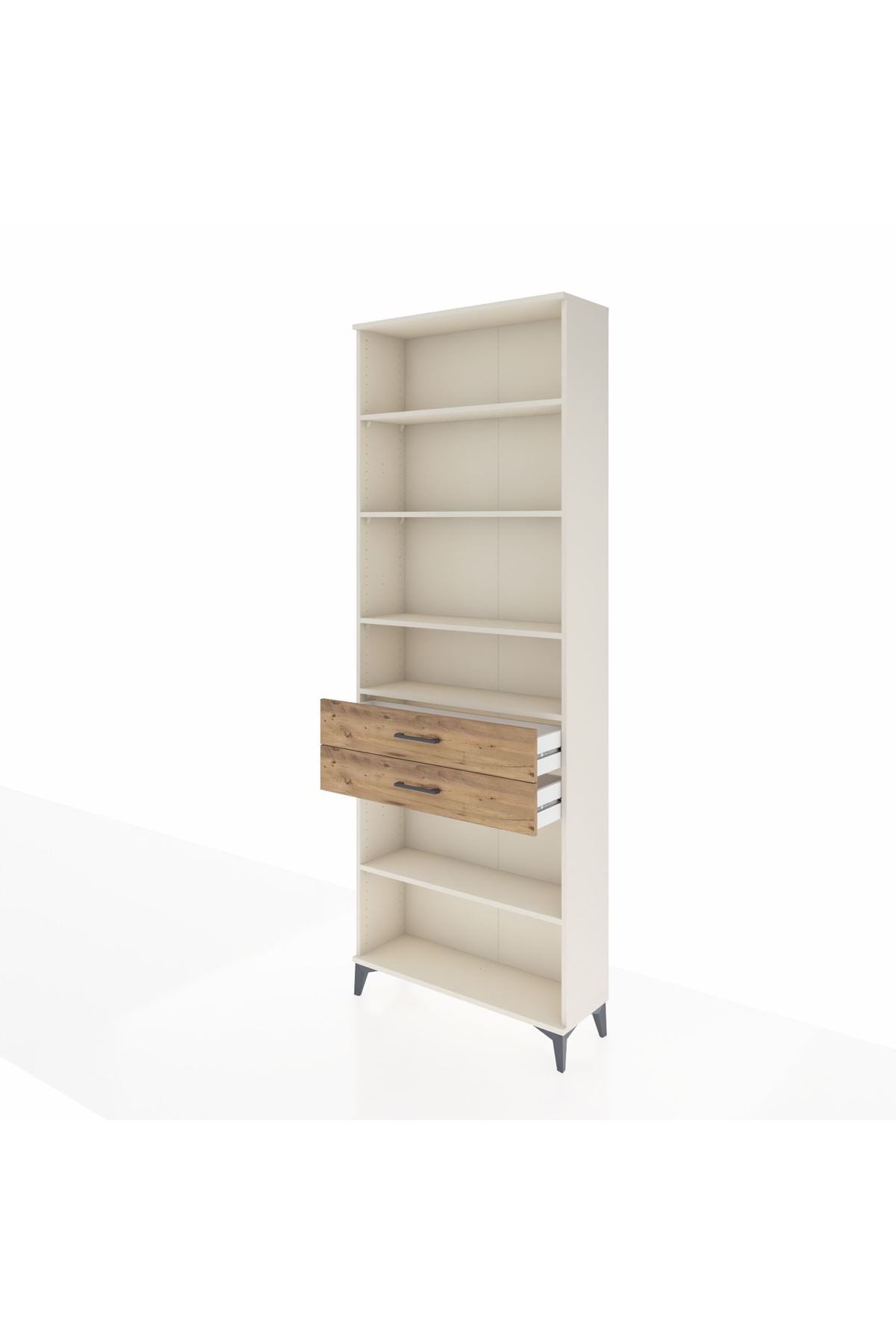 Arges Dolap 5 Raflı 2 Çekmeceli 88x30x243 - S33M286V3A