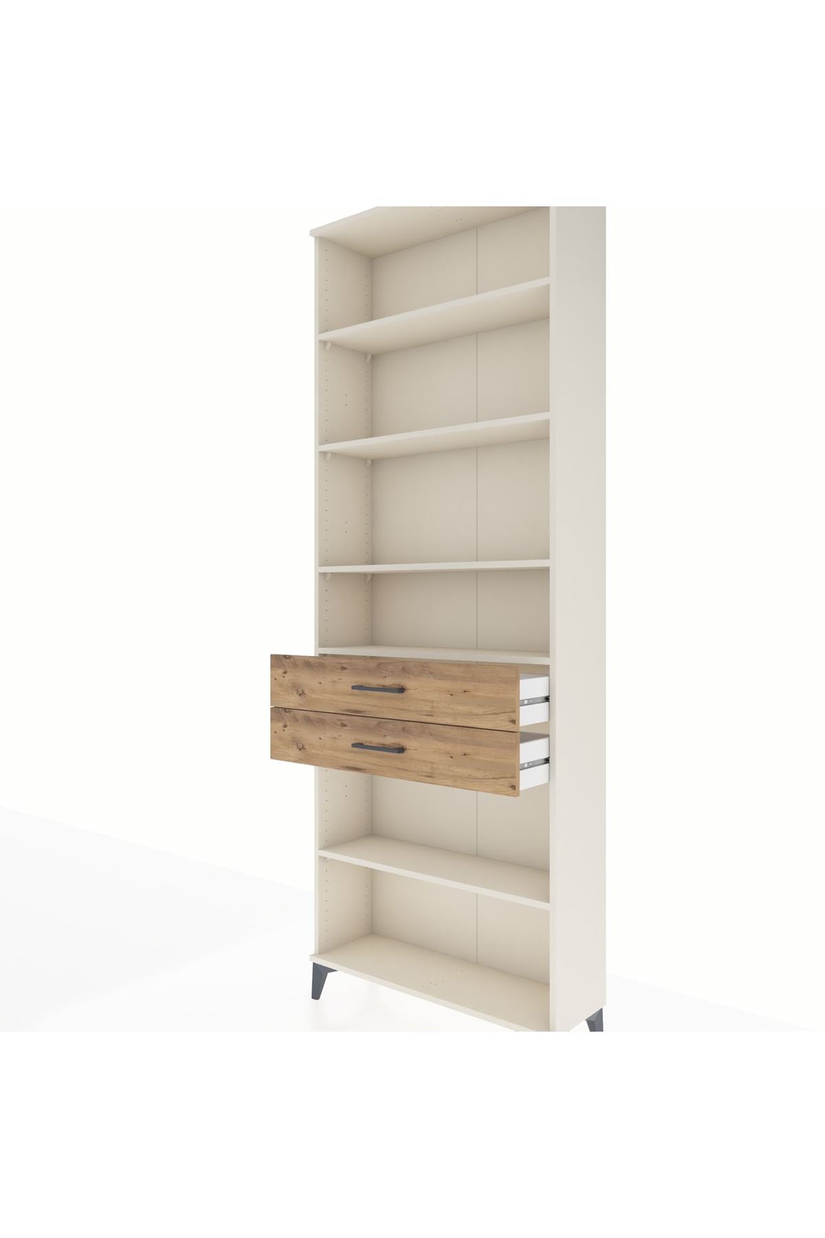Arges Dolap 5 Raflı 2 Çekmeceli 88x30x243 - S33M286V3A