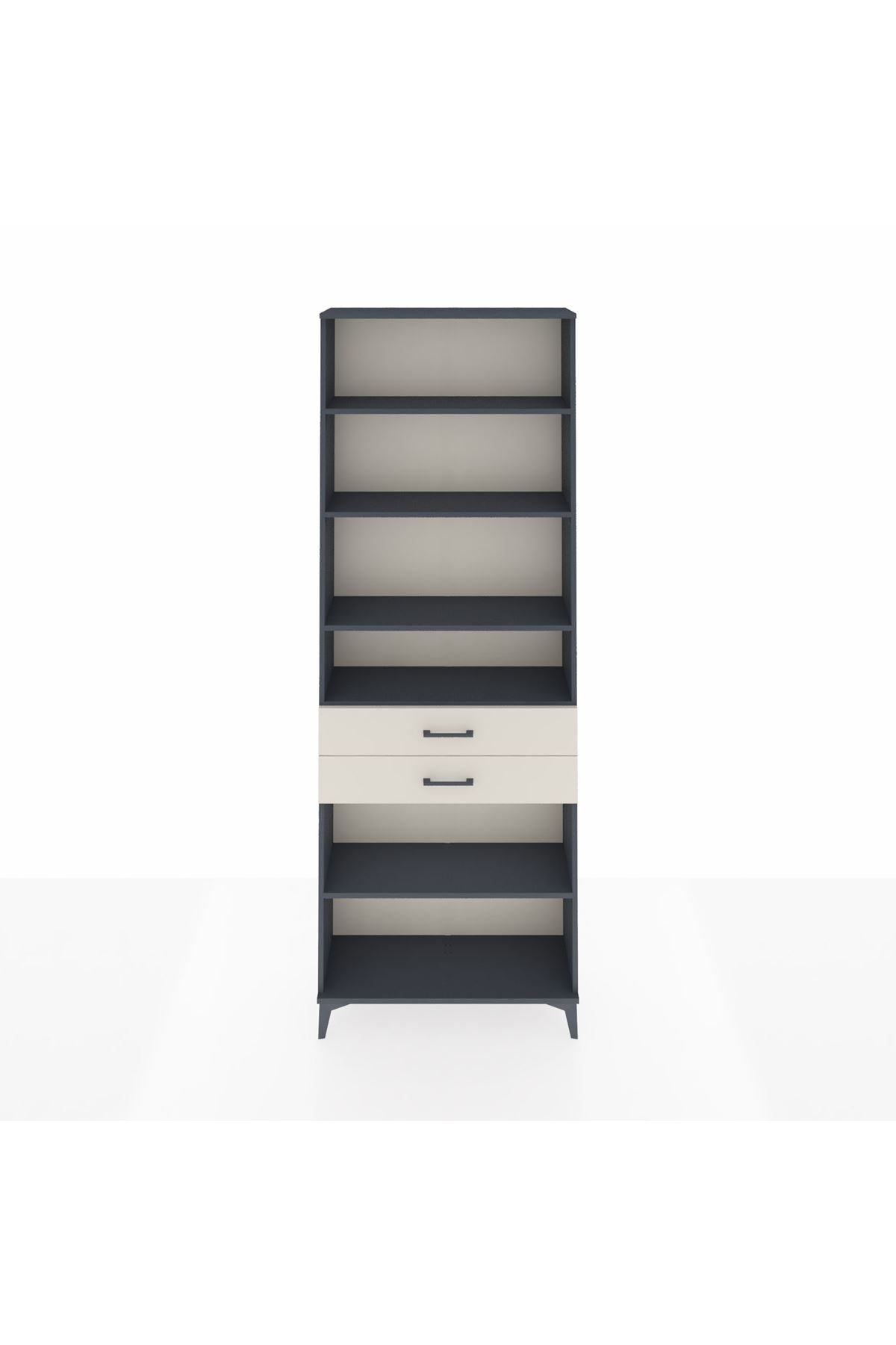 Arges Dolap 5 Raflı 2 Çekmeceli 88x30x243 - S33M286V4A