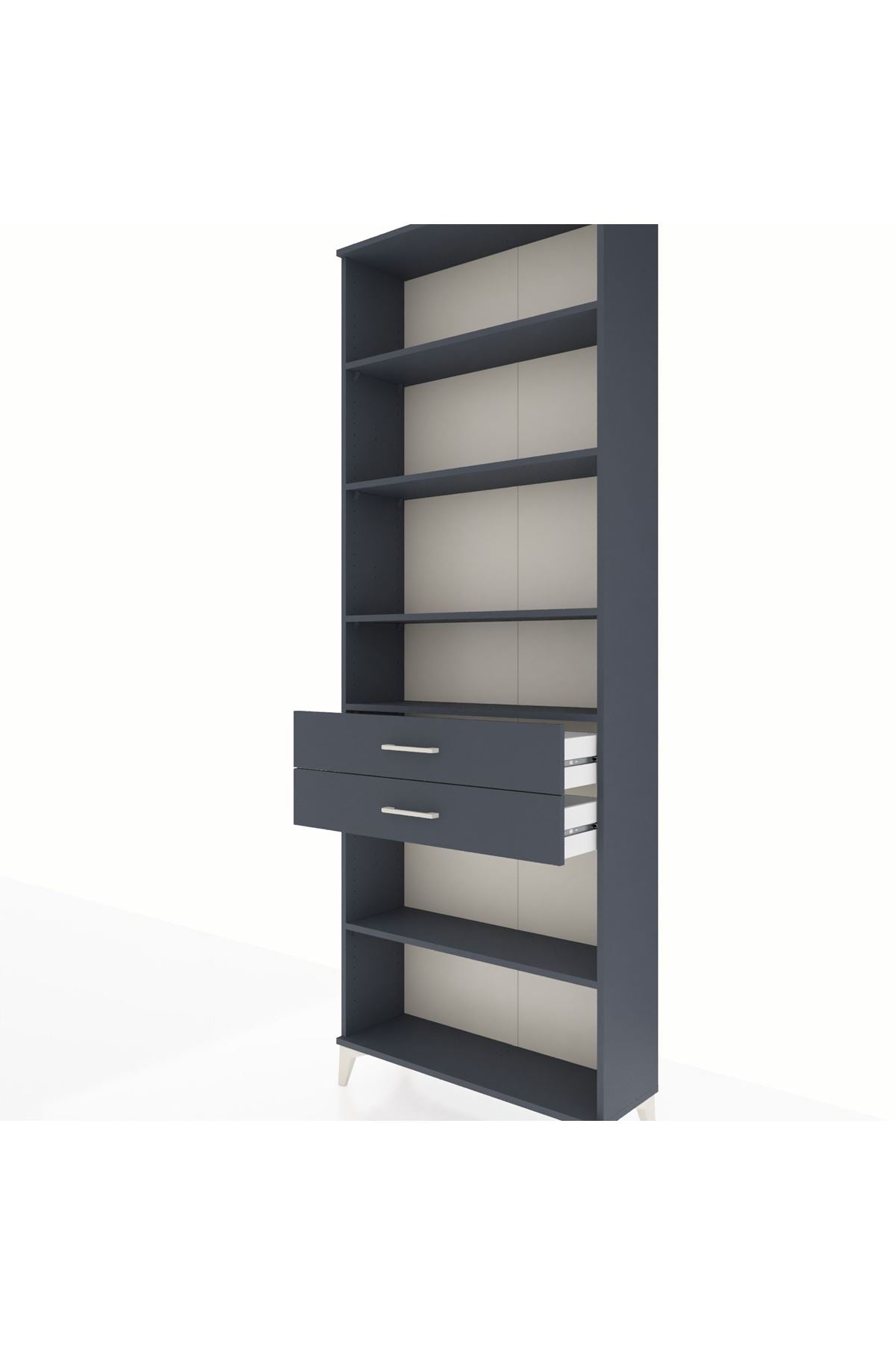 Arges Dolap 5 Raflı 2 Çekmeceli 88x30x243 - S33M286V5A