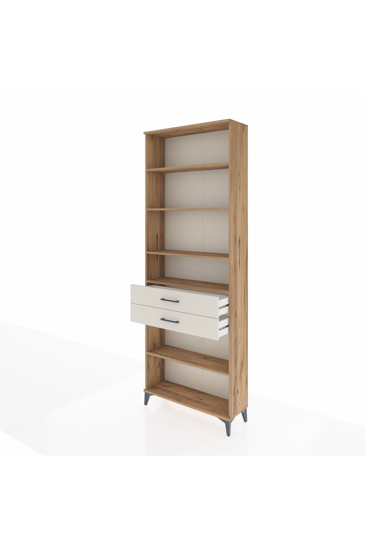 Arges Dolap 5 Raflı 2 Çekmeceli 88x30x243 - S33M286V7A