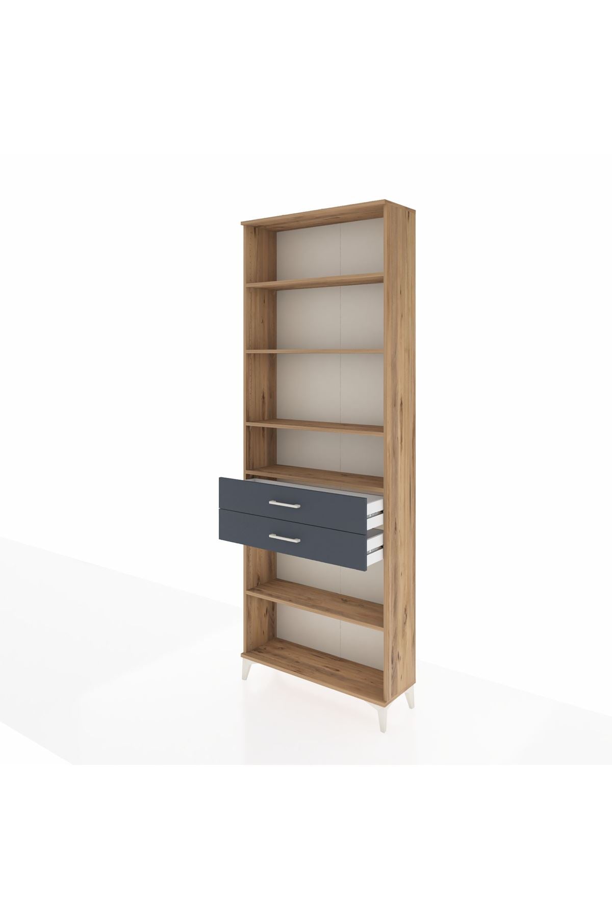 Arges Dolap 5 Raflı 2 Çekmeceli 88x30x243 - S33M286V8A