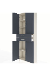 Arges Dolap 4 Raflı 2 Çekmeceli 4 Kapaklı 88x30x243 - S33M287V2A