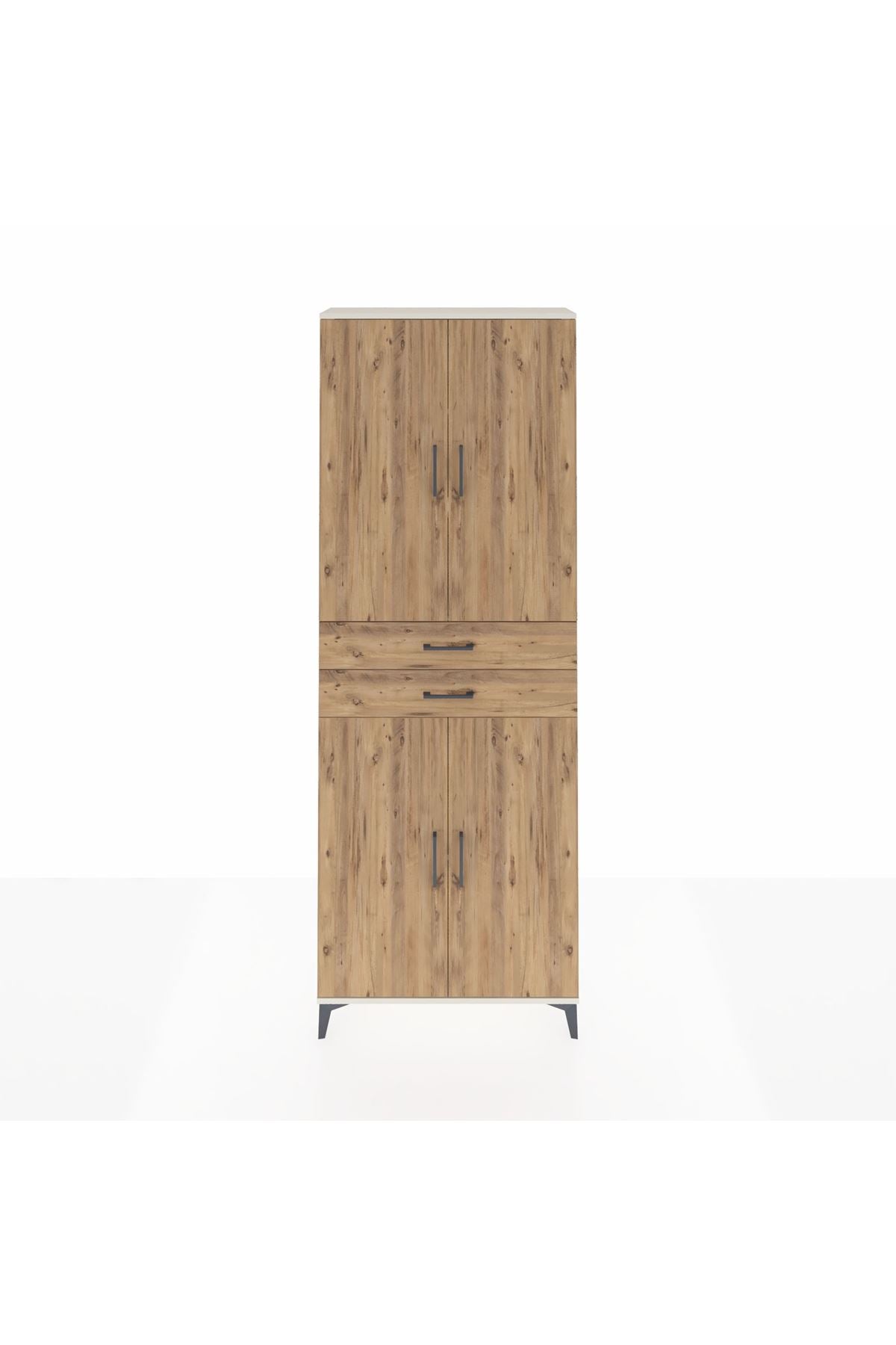 Arges Dolap 4 Raflı 2 Çekmeceli 4 Kapaklı 88x30x243 - S33M287V3A