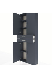 Arges Dolap 4 Raflı 2 Çekmeceli 4 Kapaklı 88x30x243 - S33M287V5A