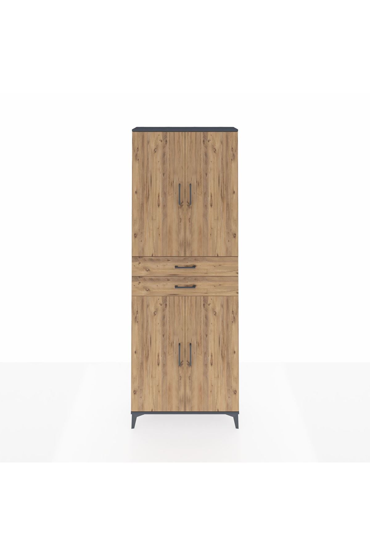 Arges Dolap 4 Raflı 2 Çekmeceli 4 Kapaklı 88x30x243 - S33M287V6A