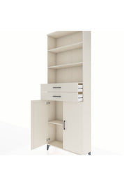 Arges Dolap 4 Raflı 2 Çekmeceli 2 Kapaklı 88x30x243 - S33M288V1A