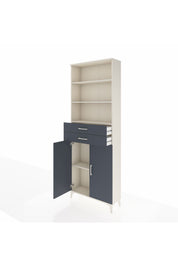 Arges Dolap 4 Raflı 2 Çekmeceli 2 Kapaklı 88x30x243 - S33M288V2A