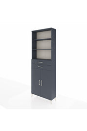 Arges Dolap 4 Raflı 2 Çekmeceli 2 Kapaklı 88x30x243 - S33M288V5A