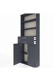 Arges Dolap 4 Raflı 2 Çekmeceli 2 Kapaklı 88x30x243 - S33M288V5A