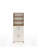 Arges Dolap 4 Raflı 2 Çekmeceli 2 Kapaklı 88x30x243