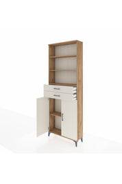 Arges Dolap 4 Raflı 2 Çekmeceli 2 Kapaklı 88x30x243 - S33M288V7A