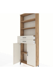 Arges Dolap 4 Raflı 2 Çekmeceli 2 Kapaklı 88x30x243 - S33M288V7A
