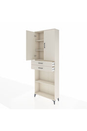 Arges Dolap 4 Raflı 2 Çekmeceli 2 Kapaklı 88x30x243 - S33M289V1A