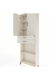 Arges Dolap 4 Raflı 2 Çekmeceli 2 Kapaklı 88x30x243 - S33M289V1A