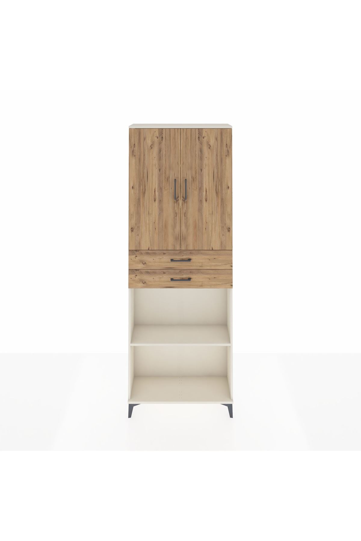 Arges Dolap 4 Raflı 2 Çekmeceli 2 Kapaklı 88x30x243 - S33M289V3A
