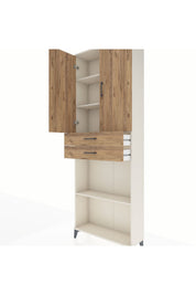 Arges Dolap 4 Raflı 2 Çekmeceli 2 Kapaklı 88x30x243 - S33M289V3A