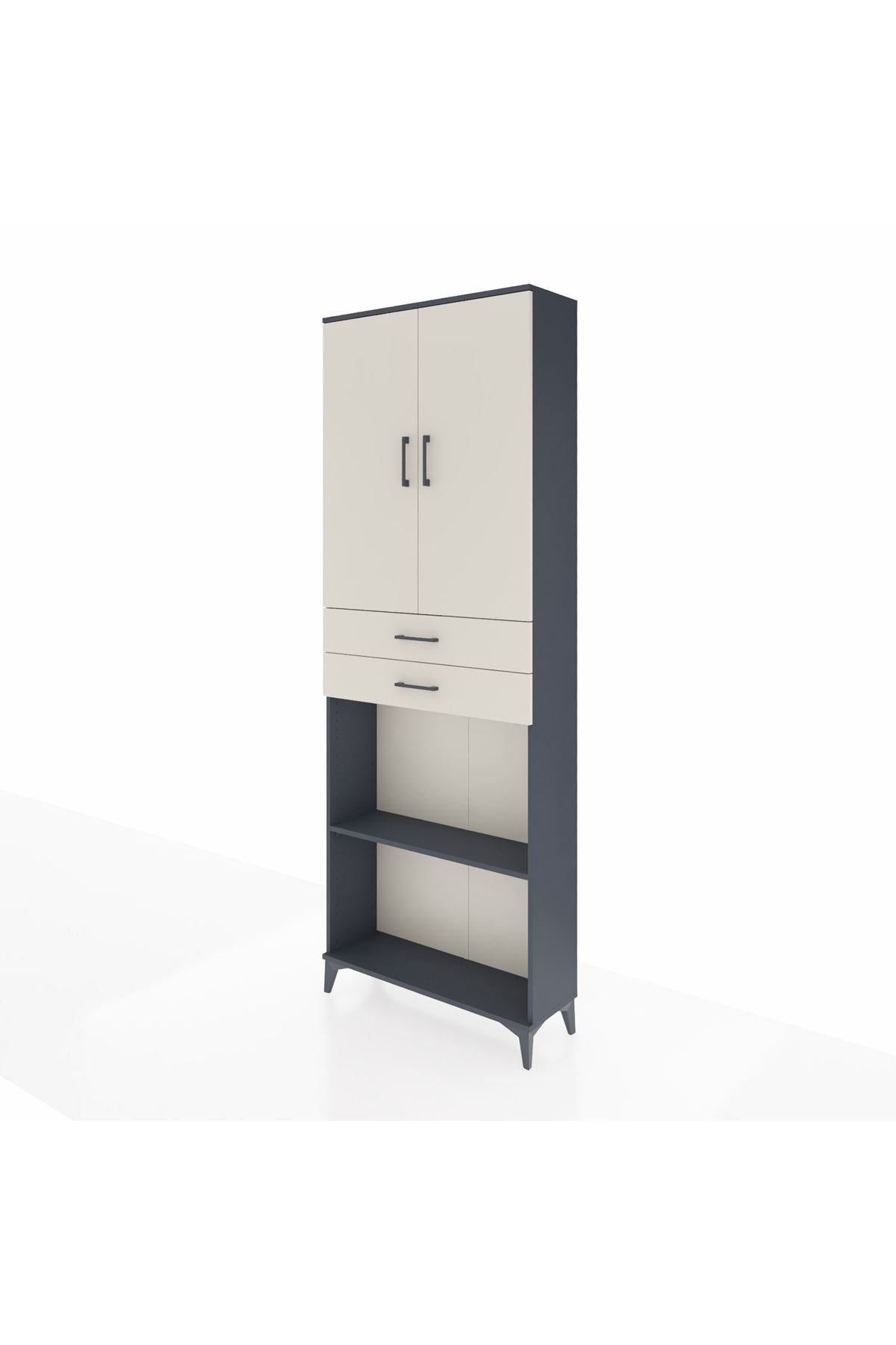 Arges Dolap 4 Raflı 2 Çekmeceli 2 Kapaklı 88x30x243 - S33M289V4A