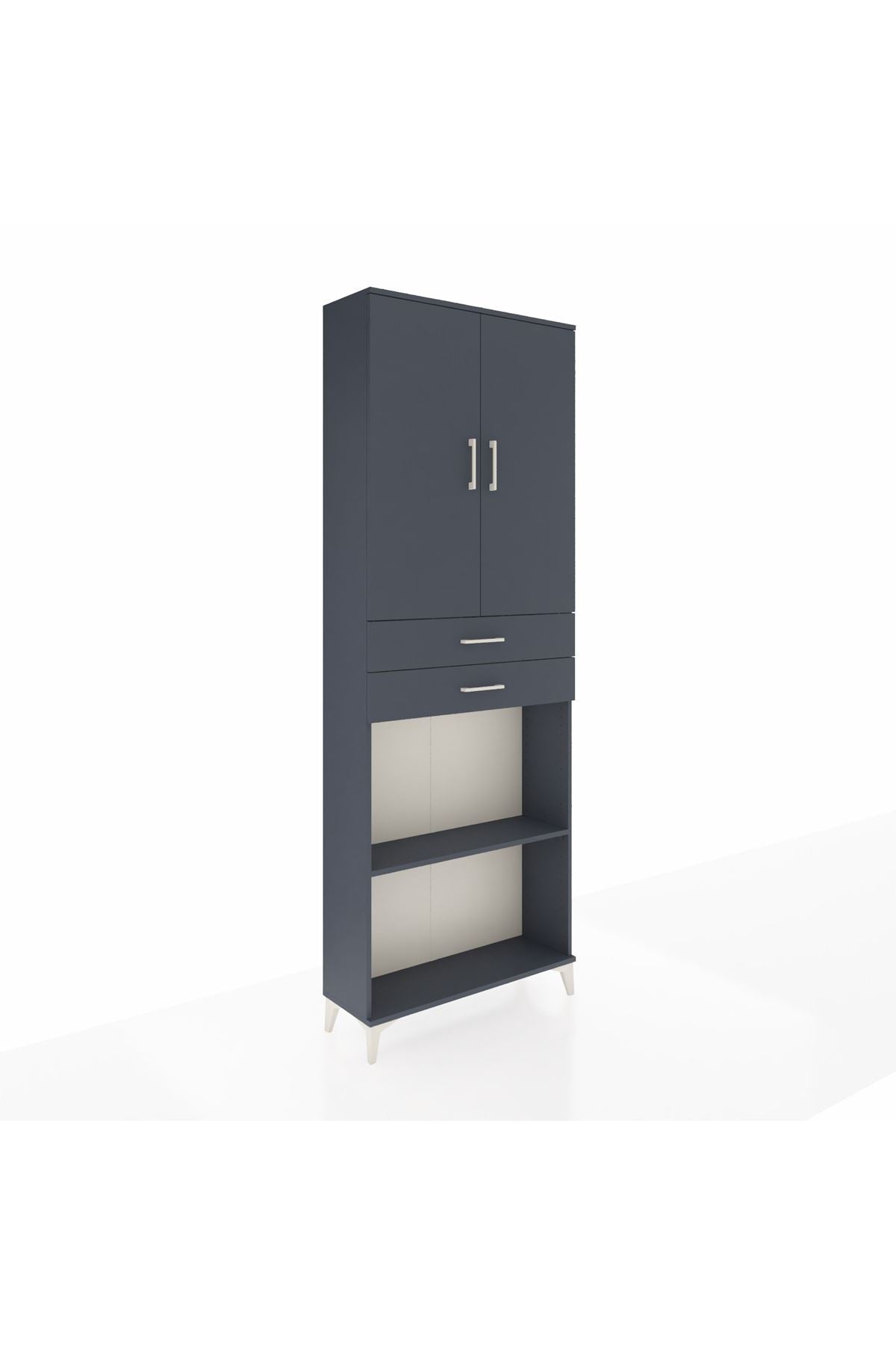 Arges Dolap 4 Raflı 2 Çekmeceli 2 Kapaklı 88x30x243 - S33M289V5A