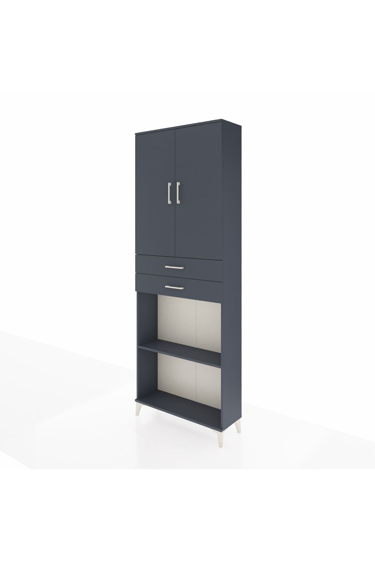 Arges Dolap 4 Raflı 2 Çekmeceli 2 Kapaklı 88x30x243 - S33M289V5A