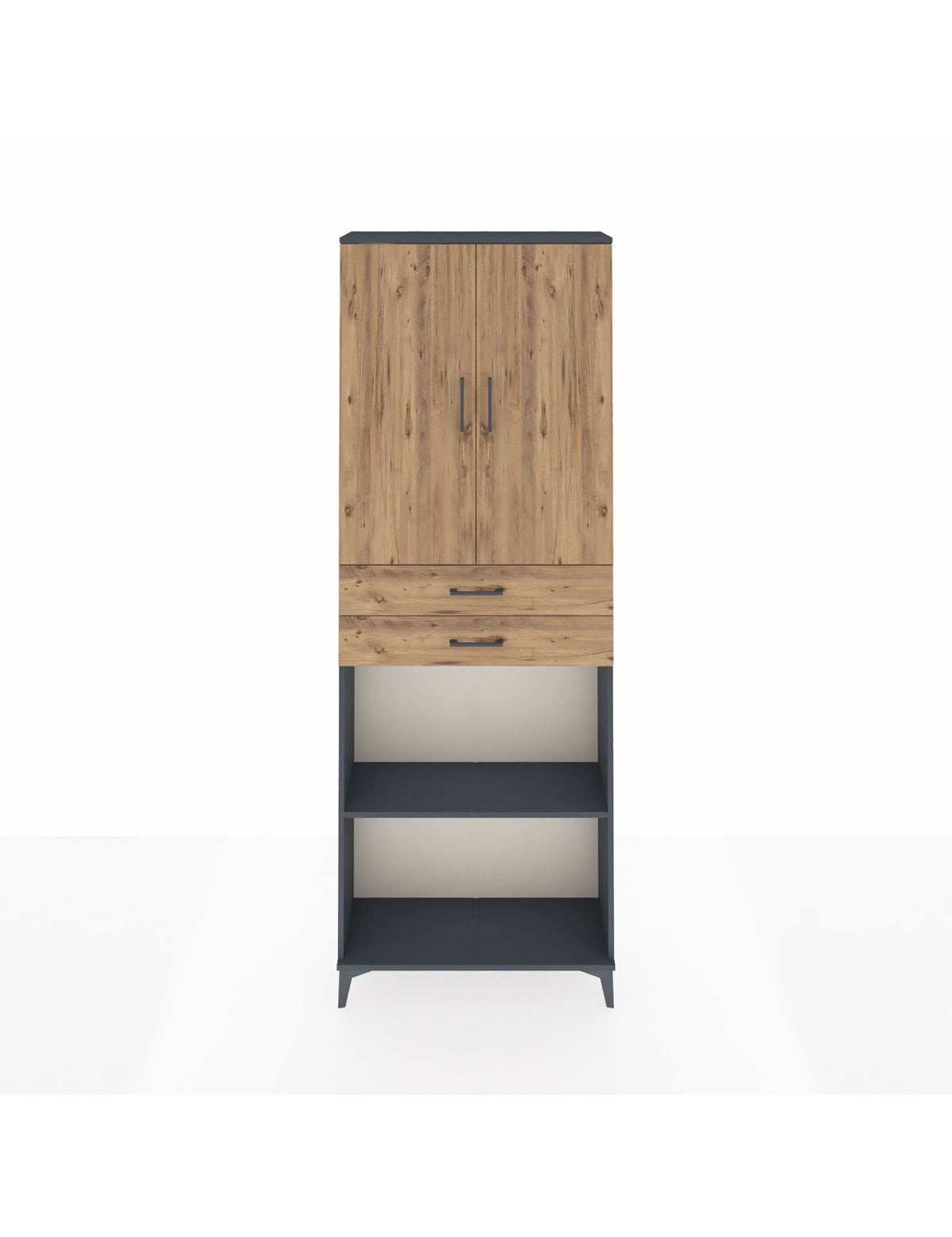 Arges Dolap 4 Raflı 2 Çekmeceli 2 Kapaklı 88x30x243 - S33M289V6A