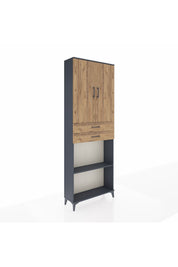 Arges Dolap 4 Raflı 2 Çekmeceli 2 Kapaklı 88x30x243 - S33M289V6A