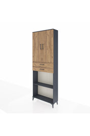 Arges Dolap 4 Raflı 2 Çekmeceli 2 Kapaklı 88x30x243 - S33M289V6A
