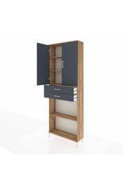 Arges Dolap 4 Raflı 2 Çekmeceli 2 Kapaklı 88x30x243 - S33M289V8A