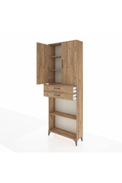 Arges Dolap 4 Raflı 2 Çekmeceli 2 Kapaklı 88x30x243 - S33M289V9A