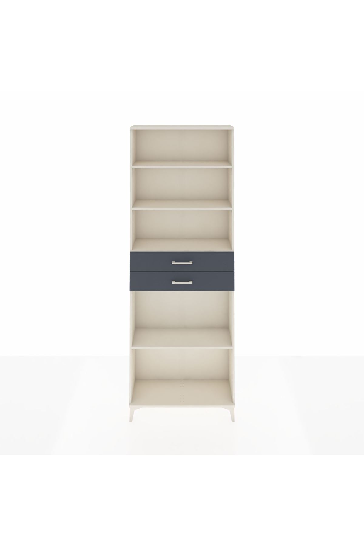Arges Dolap 4 Raflı 2 Çekmeceli 88x30x243 - S33M290V2A