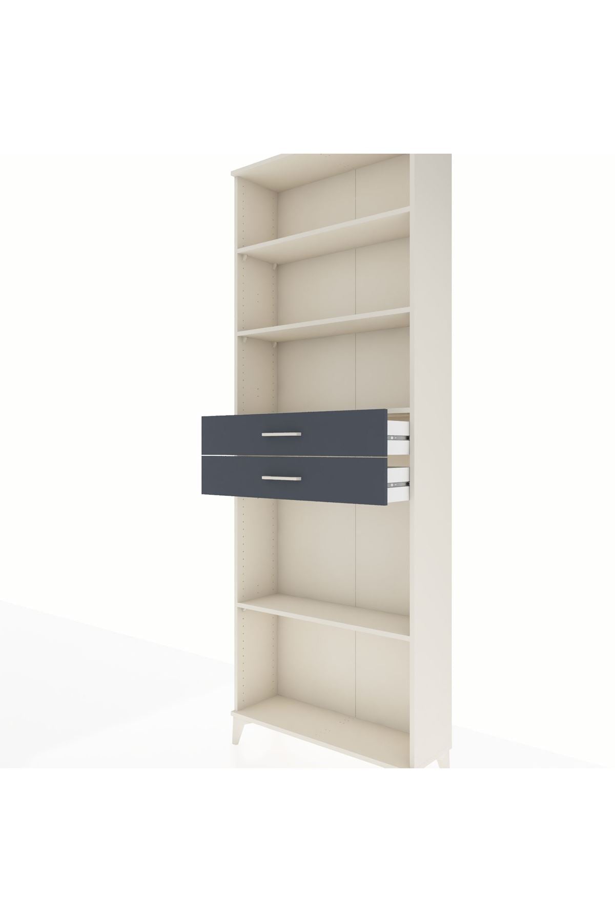 Arges Dolap 4 Raflı 2 Çekmeceli 88x30x243 - S33M290V2A