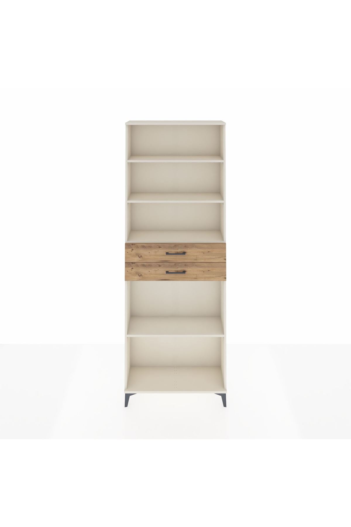 Arges Dolap 4 Raflı 2 Çekmeceli 88x30x243 - S33M290V3A
