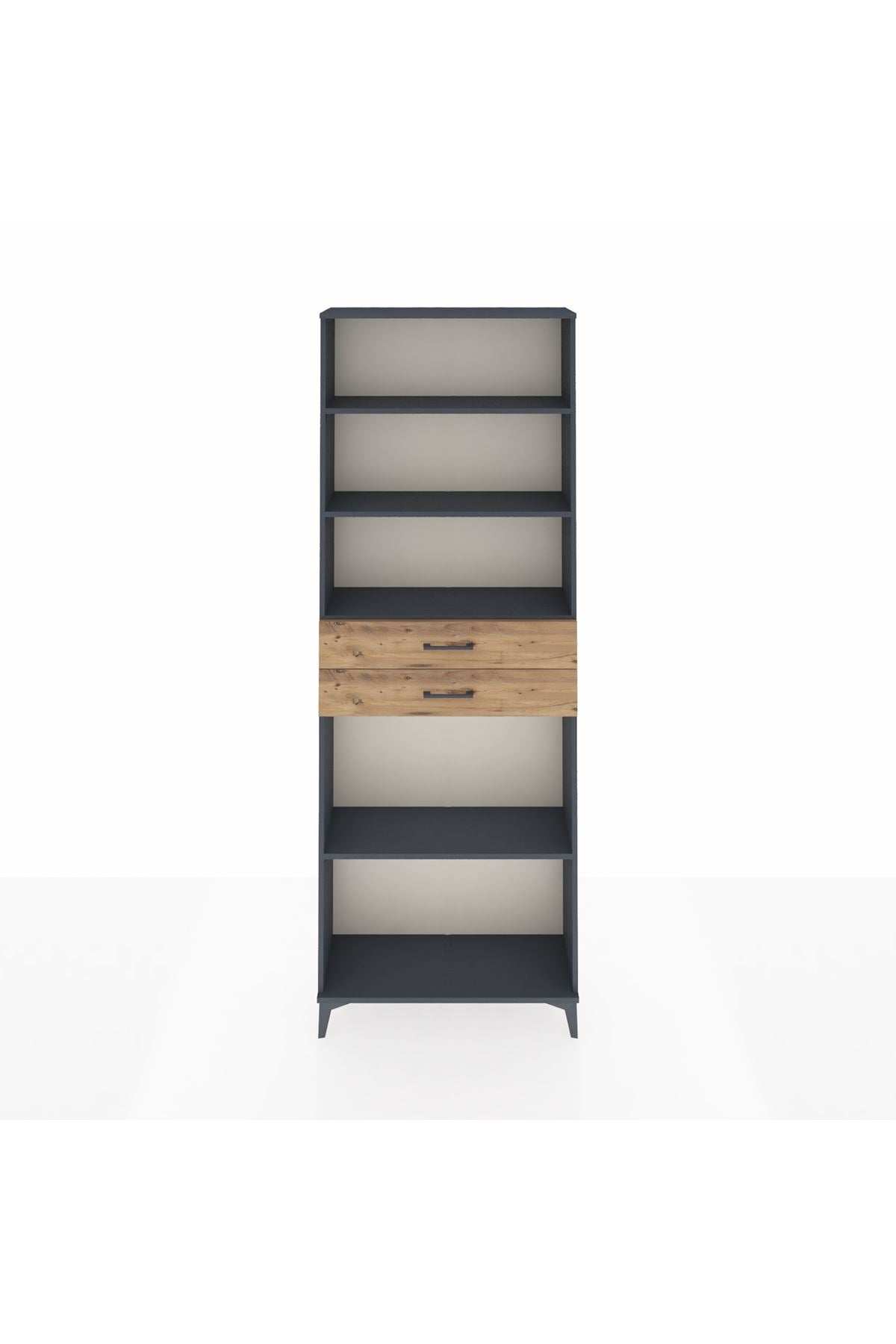 Arges Dolap 4 Raflı 2 Çekmeceli 88x30x243 - S33M290V6A