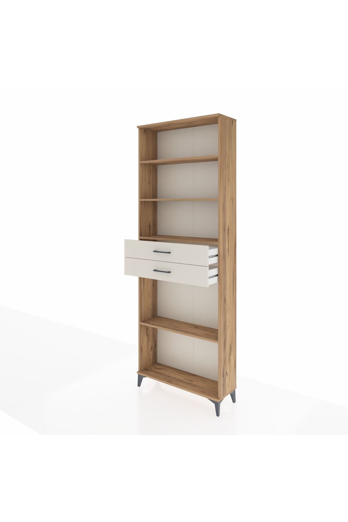 Arges Dolap 4 Raflı 2 Çekmeceli 88x30x243 - S33M290V7A