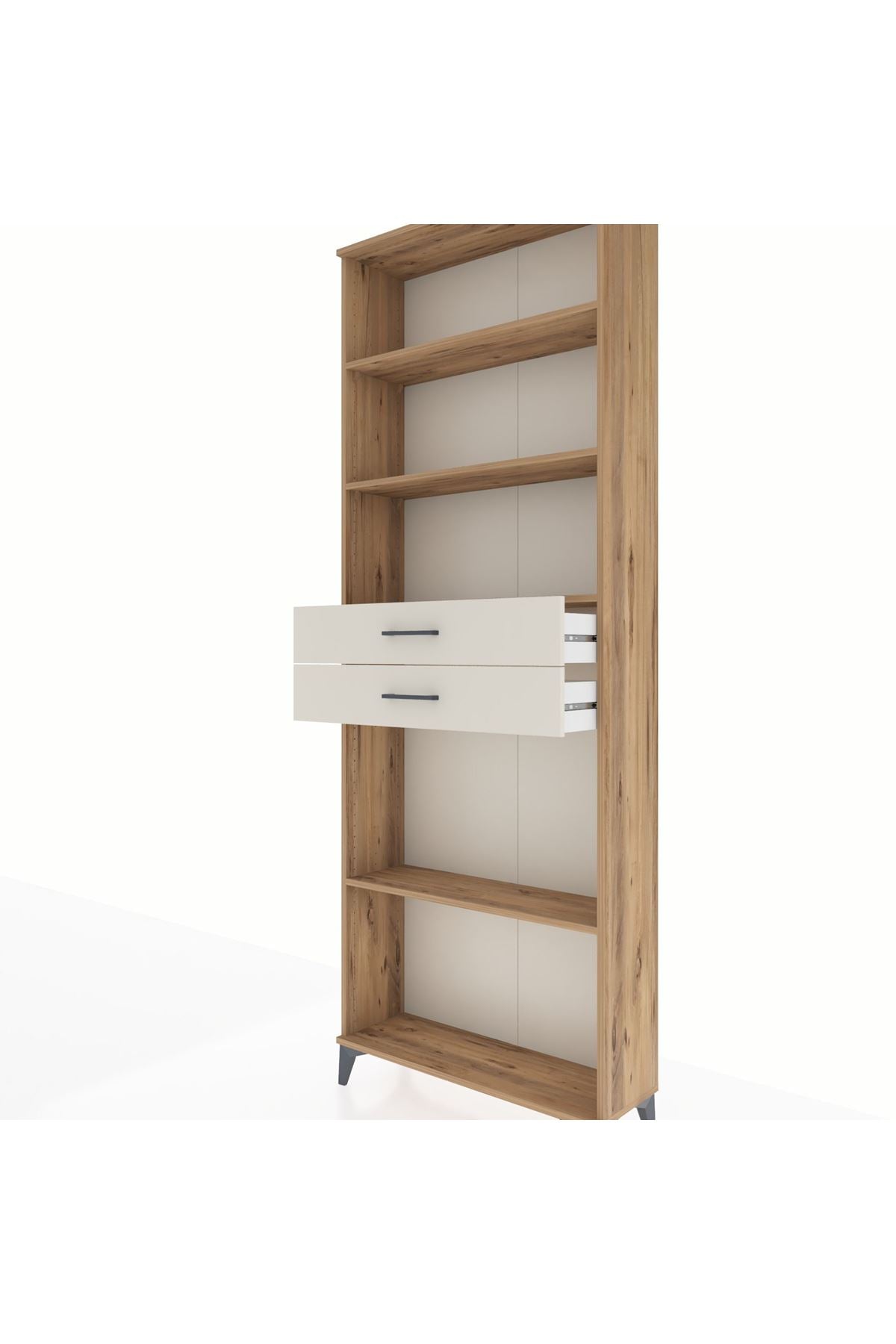 Arges Dolap 4 Raflı 2 Çekmeceli 88x30x243 - S33M290V7A