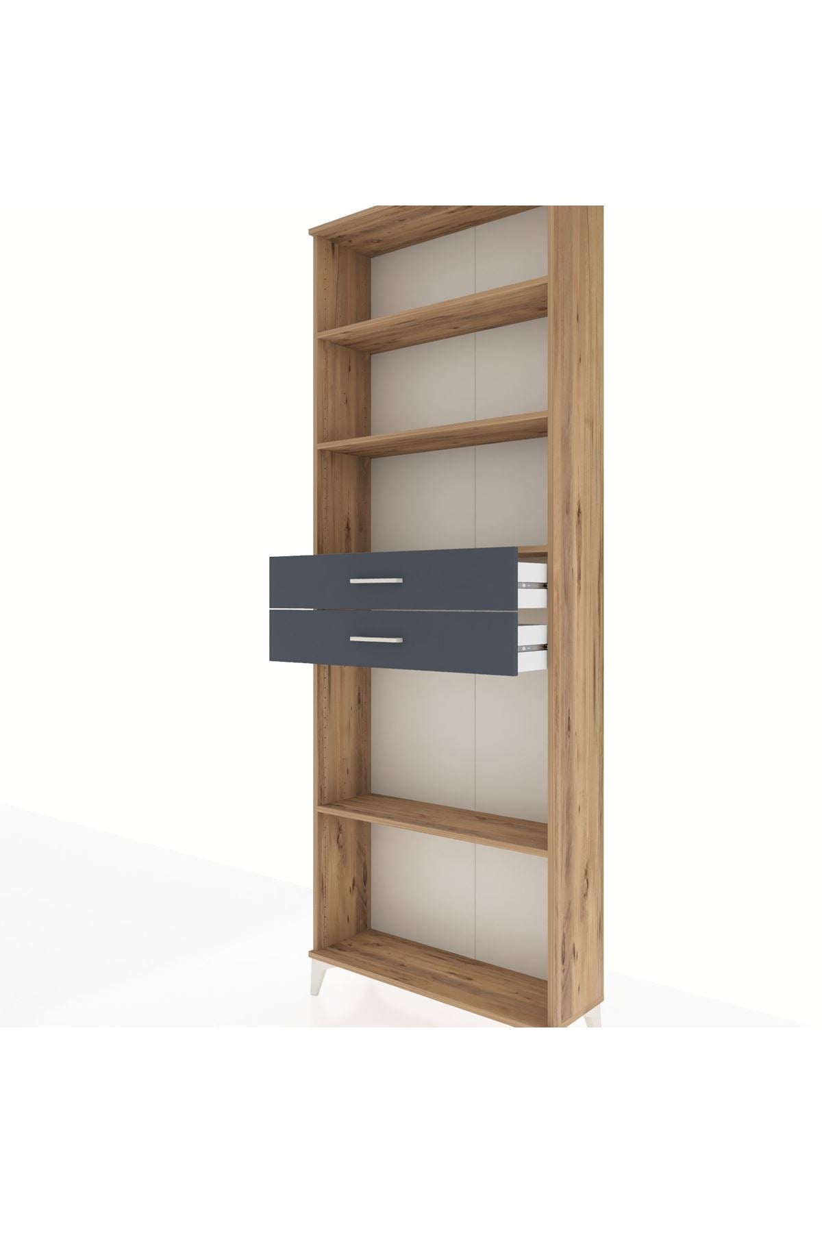 Arges Dolap 4 Raflı 2 Çekmeceli 88x30x243 - S33M290V8A