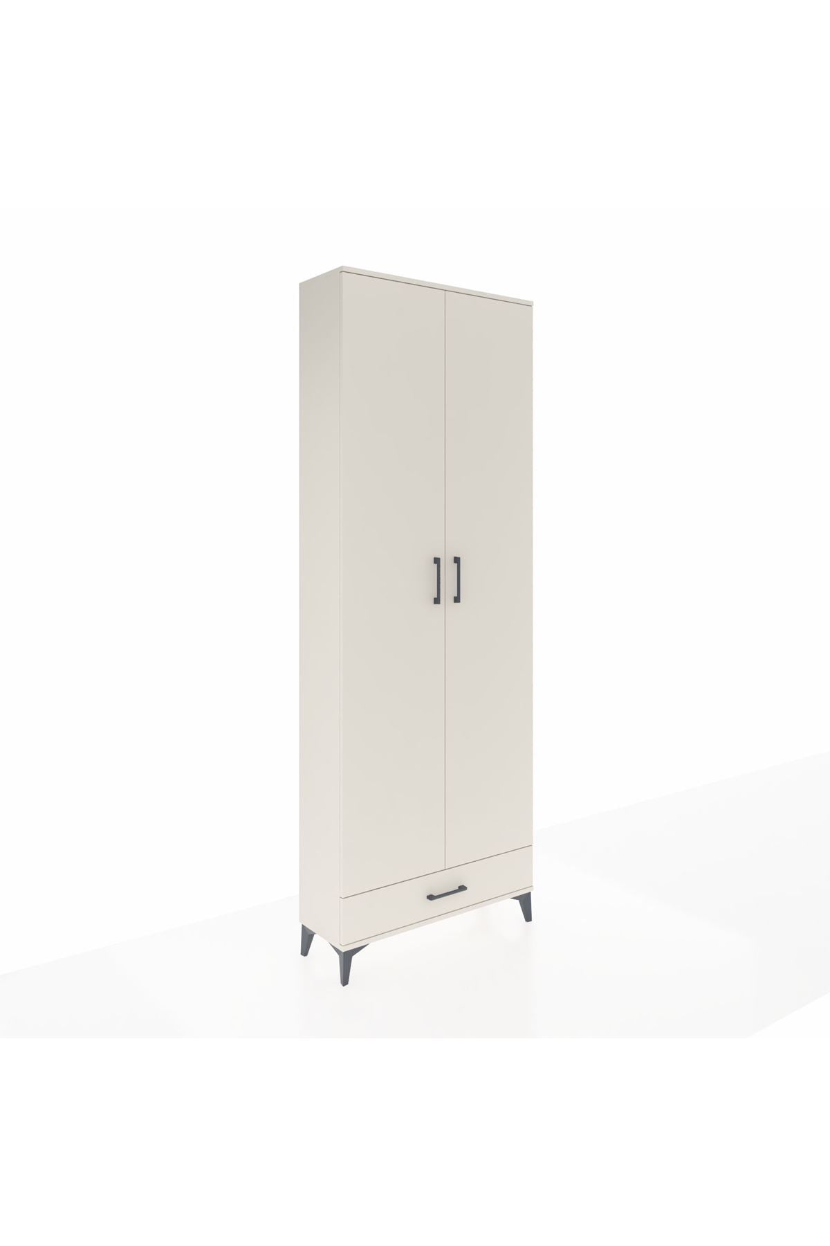 Arges Dolap 6 Raflı Tek Çekmeceli 2 Kapaklı 88x30x243 - S33M291V1A