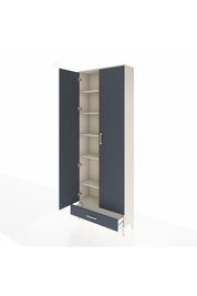 Arges Dolap 6 Raflı Tek Çekmeceli 2 Kapaklı 88x30x243 - S33M291V2A
