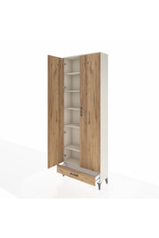 Arges Dolap 6 Raflı Tek Çekmeceli 2 Kapaklı 88x30x243 - S33M291V3A