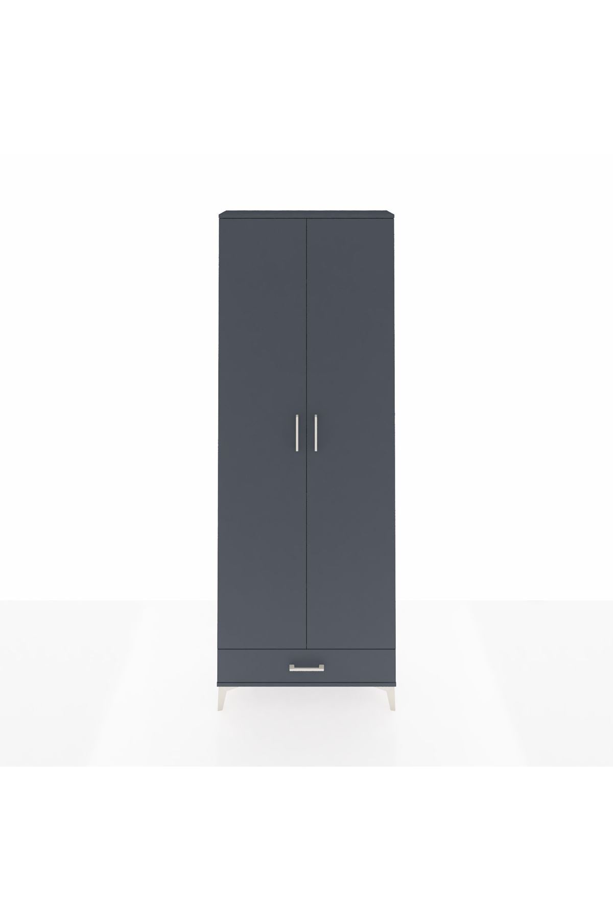 Arges Dolap 6 Raflı Tek Çekmeceli 2 Kapaklı 88x30x243 - S33M291V5A