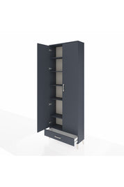 Arges Dolap 6 Raflı Tek Çekmeceli 2 Kapaklı 88x30x243 - S33M291V5A