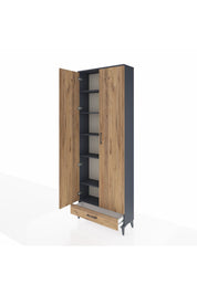 Arges Dolap 6 Raflı Tek Çekmeceli 2 Kapaklı 88x30x243 - S33M291V6A