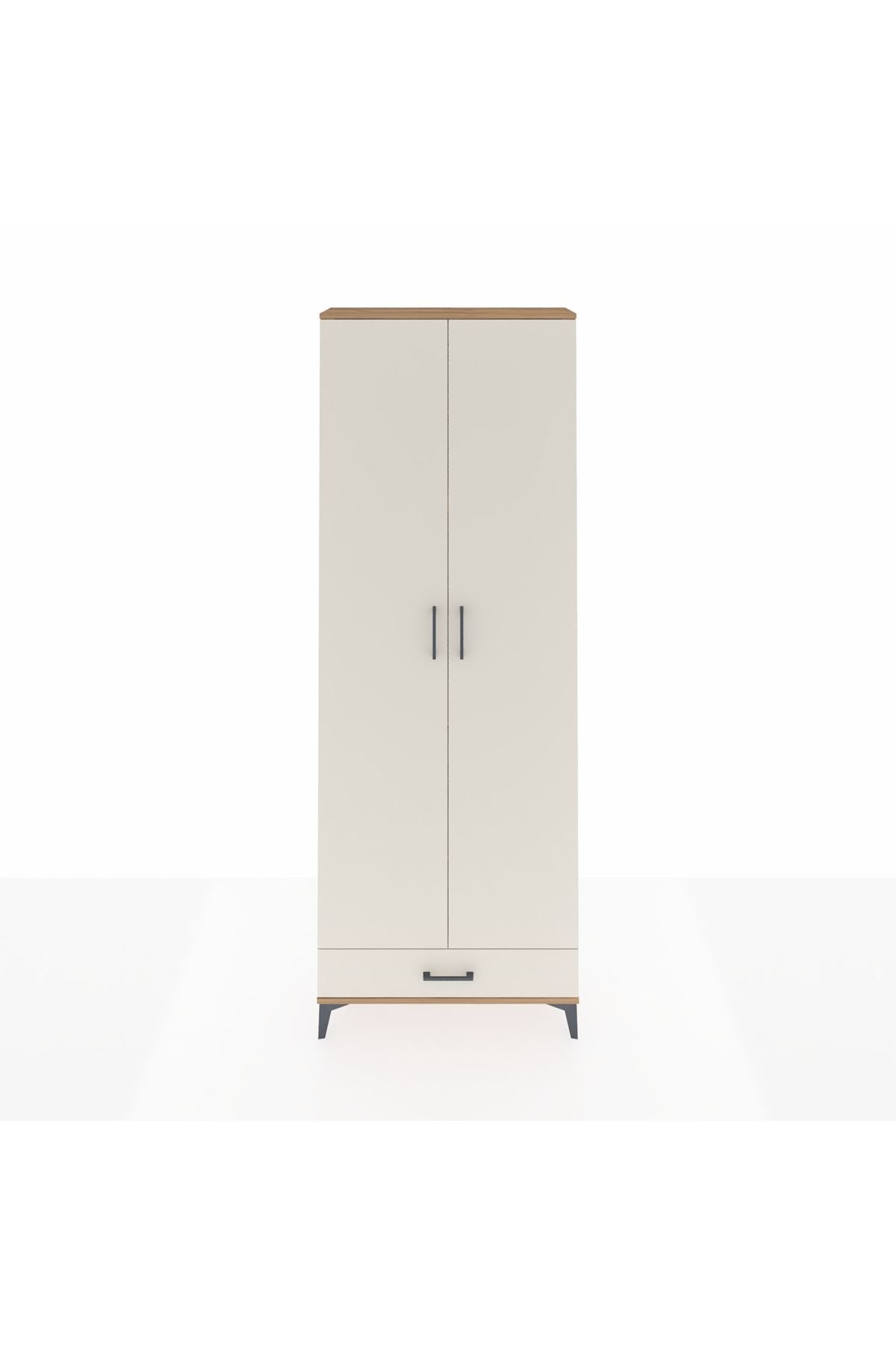 Arges Dolap 6 Raflı Tek Çekmeceli 2 Kapaklı 88x30x243 - S33M291V7A