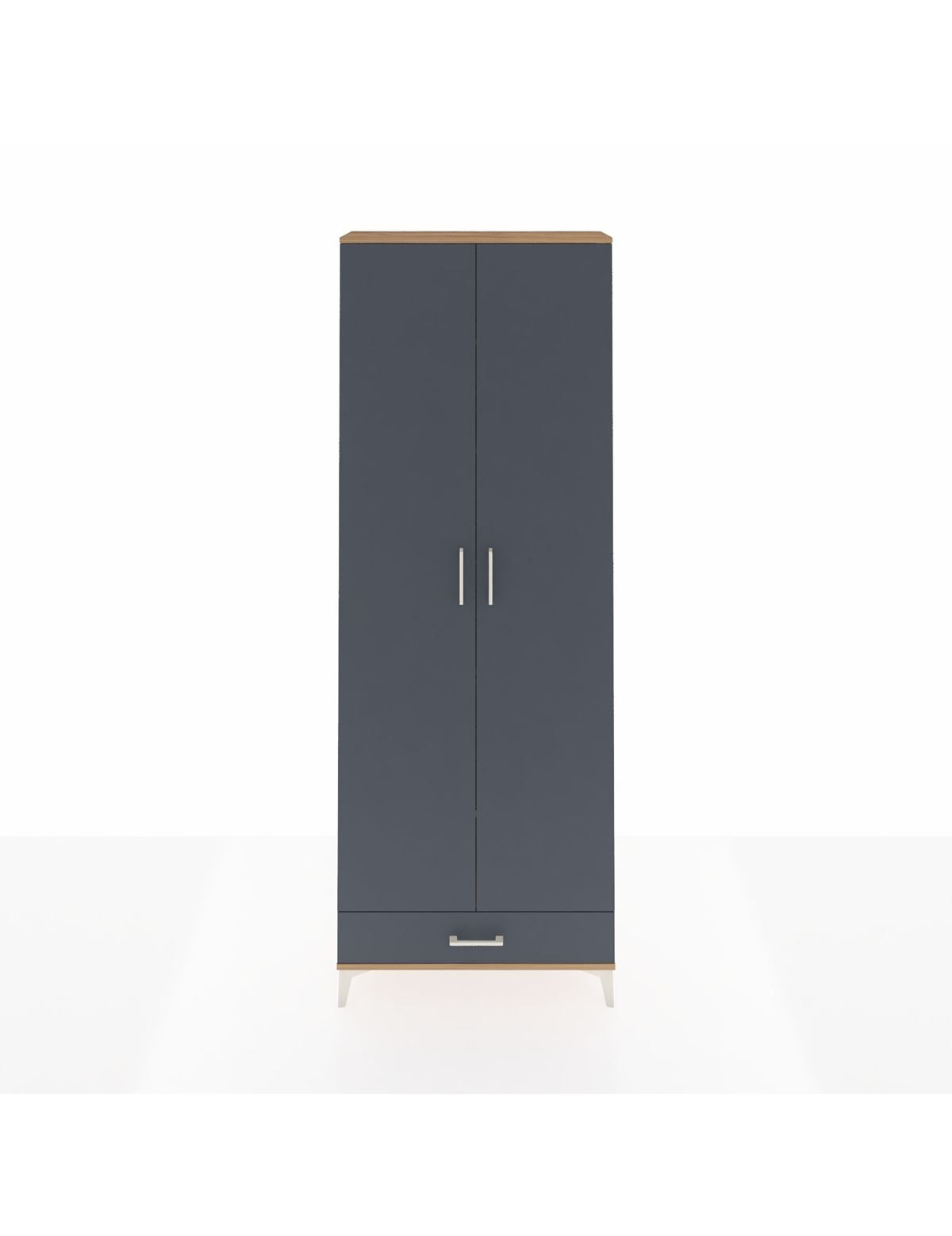 Arges Dolap 6 Raflı Tek Çekmeceli 2 Kapaklı 88x30x243 - S33M291V8A