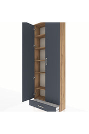 Arges Dolap 6 Raflı Tek Çekmeceli 2 Kapaklı 88x30x243 - S33M291V8A