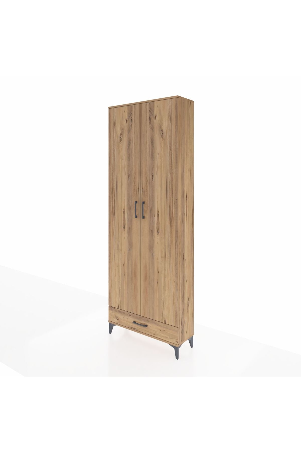 Arges Dolap 6 Raflı Tek Çekmeceli 2 Kapaklı 88x30x243 - S33M291V9A